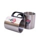 Jogo 2 Canecas Inox Com Suporte  - Vitoria - Produto Oficial Licenciado
